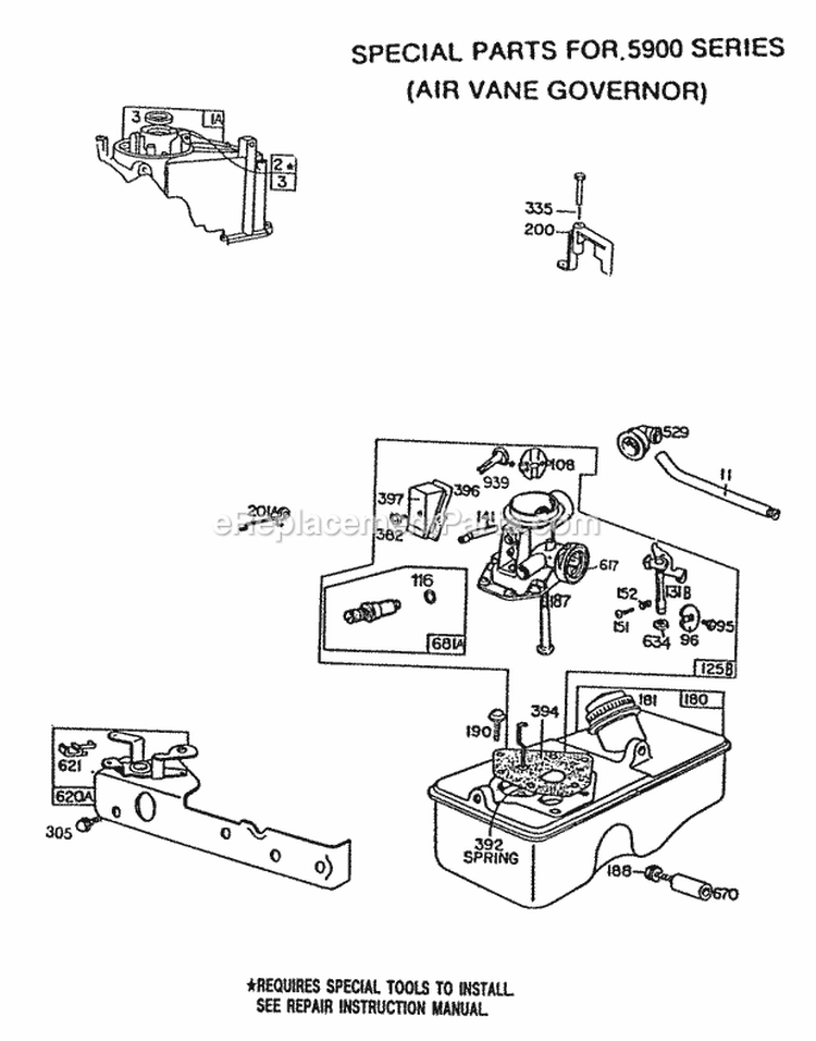 Page C Diagram and Parts List for 094508-5918-01  Briggs and Stratton Engine